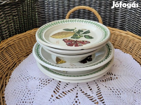 Vintage angol Botanic Garden fajansz tányér