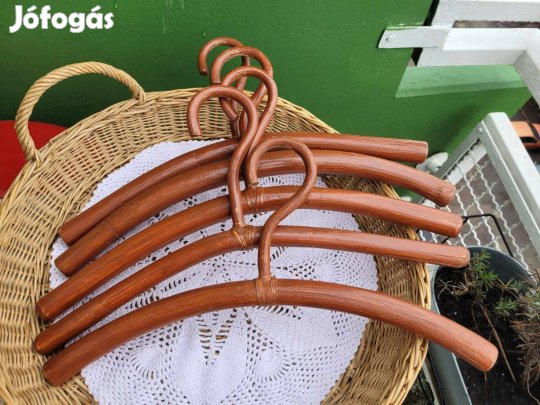 Vintage bambusz vállfa 5 db