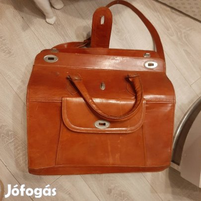 Vintage bőr utazótáska