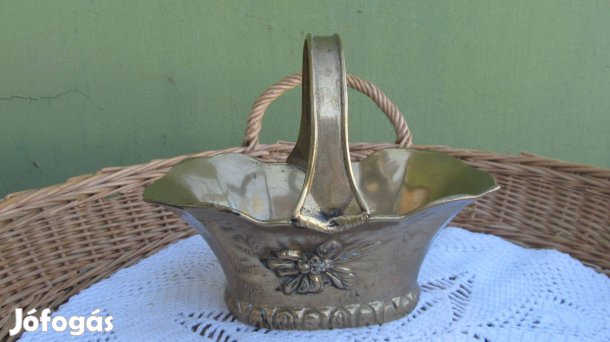 Vintage csodás réz kosár
