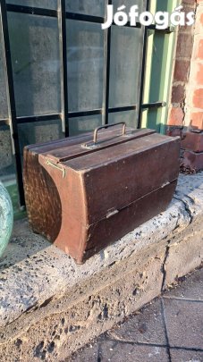 Vintage fa szerszámos láda láda