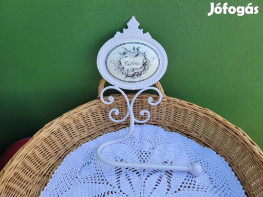 Vintage fali WC papír tartó