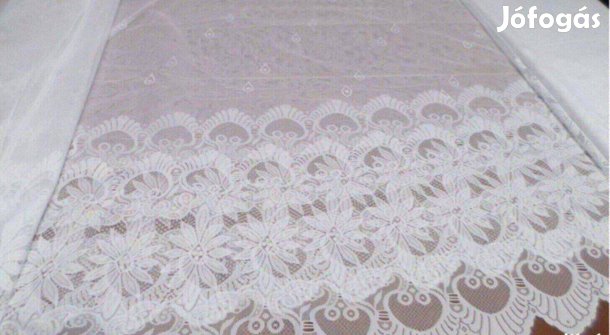 Vintage fehér függöny Új