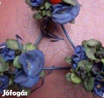 Vintage fém gyertyatartó Új