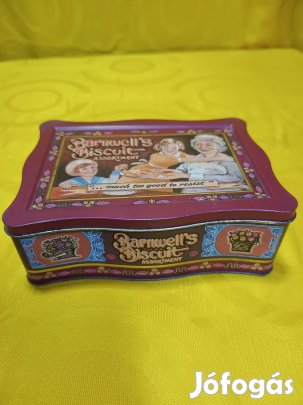 Vintage fém süteményes doboz