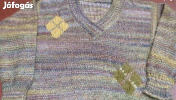 Vintage férfi gyapjú pulóver Új