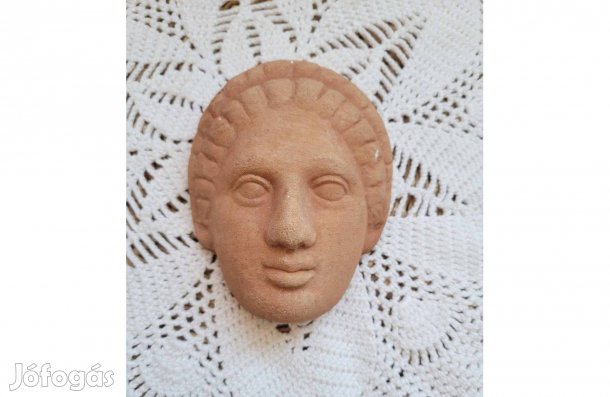 Vintage kerámia női arc, maszk