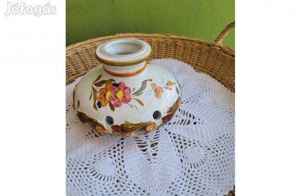 Vintage kézzel festett kerámia lámpa búra