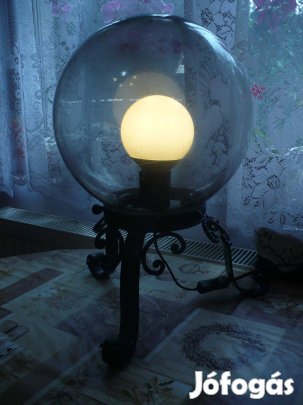 Vintage kovácsoltvas asztali lámpa