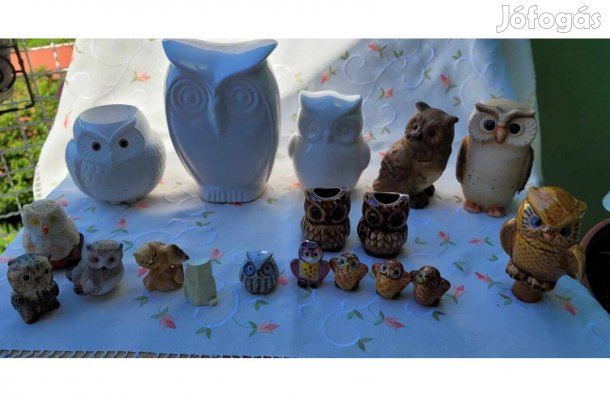 Vintage különleges bagoly gyűjtemény -18 db
