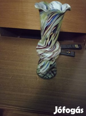 Vintage muranoi művészi üvegváza 
