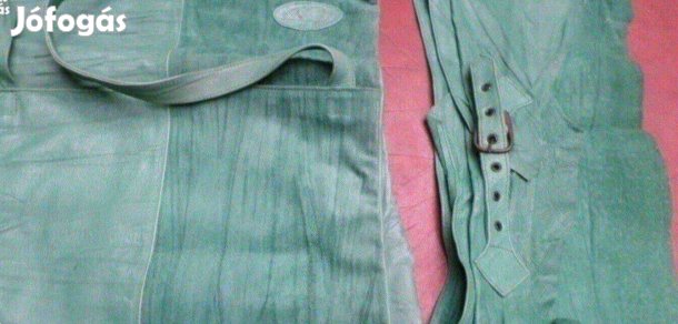 Vintage női bőr táska öv Új kézműves Képcsarnok