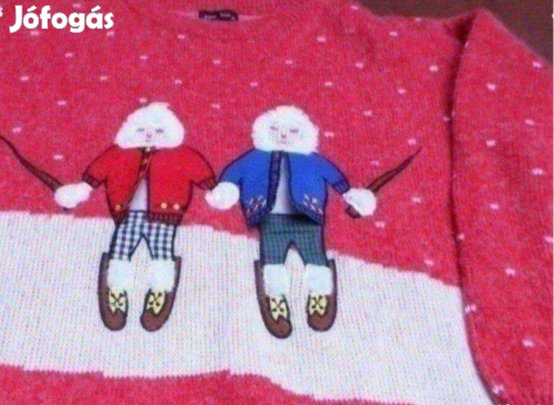 Vintage női pulóver kézműves