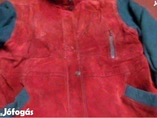 Vintage női téli kabát bőrkabát