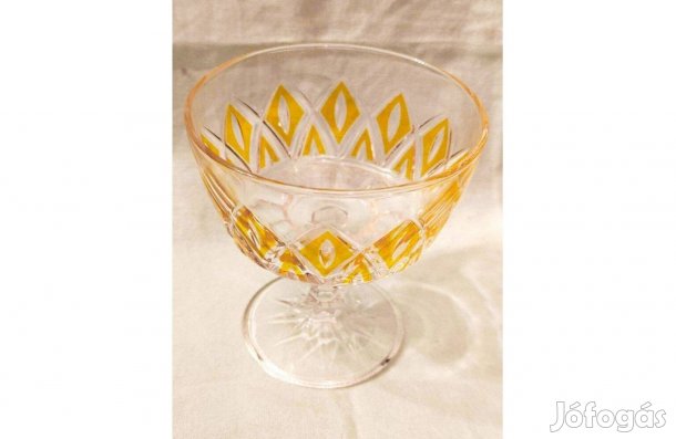 Vintage pohár Harlequin pezsgőspohár