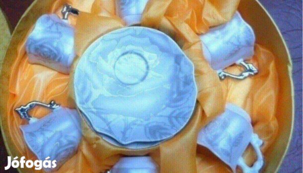 Vintage porcelán kávés készlet Új