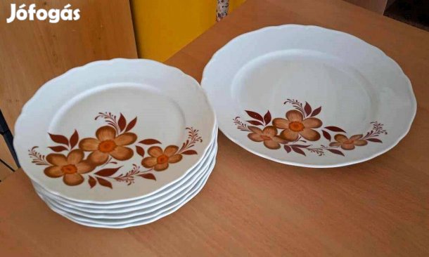 Vintage porcelán süteményeskészlet, Bavaria Tirschenreuth