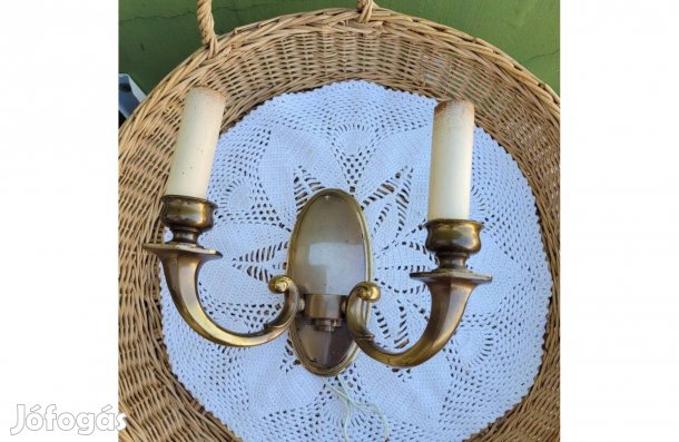 Vintage réz 2 ágú falikar