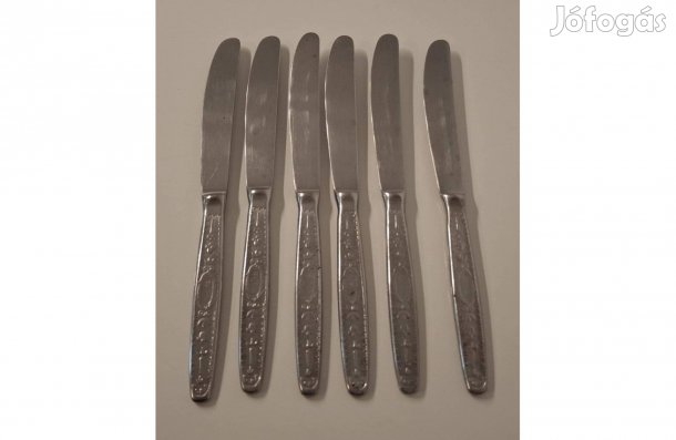 Vintage rozsdamentes acél kés készlet, 6 db