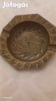 Vintage sárgaréz hamutartó