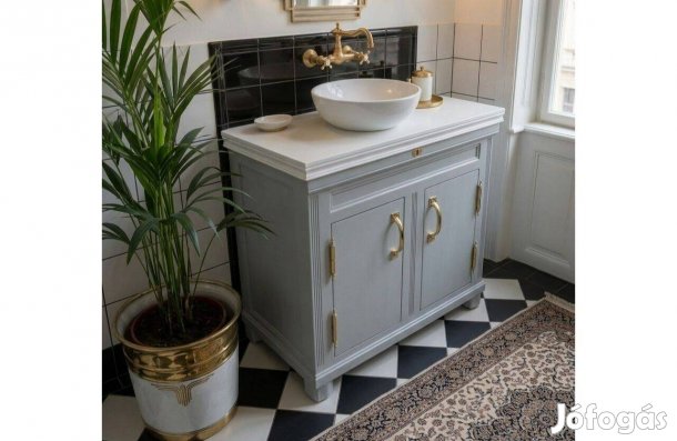 Vintage szecessziós jégszekrény/mosdószekrény anno 1905