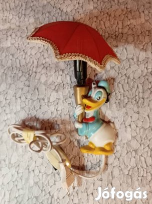 Vintage szovjet Donald kacsa fali lámpa