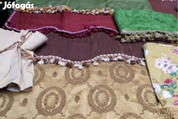 Vintage textíl drapéria függöny