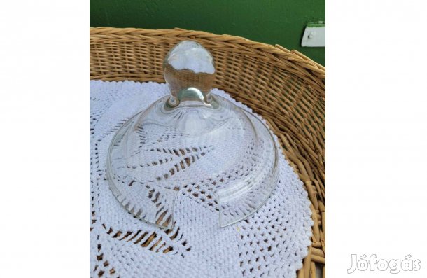 Vintage üveg búra tálfedő