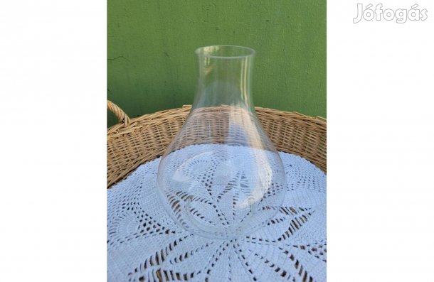 Vintage üveg cilinder, lámpa búra
