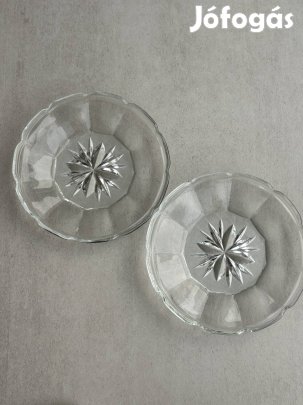 Vintage üveg kistál szett (2 db) 