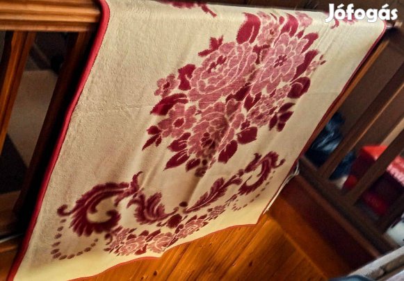 Vintázs vastag, gyapjús pléd