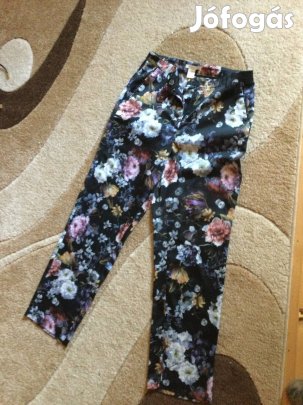 Virág mintás szép női nadrág