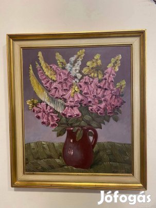 Virágcsendélet - olajfestmény