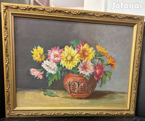 Virágcsendélet olaj, vászon