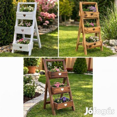 Virágladák,állványos.több szín