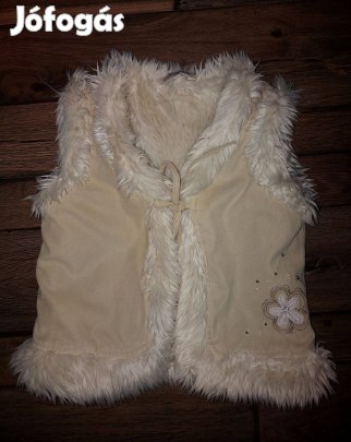 Virágmintás hasított bőr mellény 