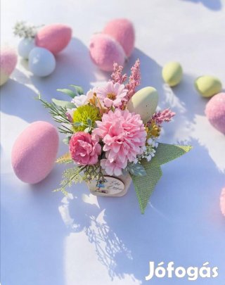 Virágok beton kaspóban kül/beltéri 