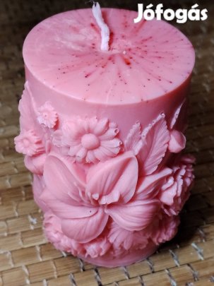 Virágos csodaszép gyertya