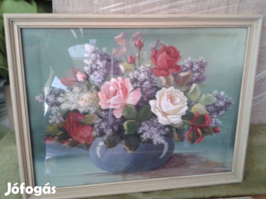 Virágos kép eladó, nem festmény