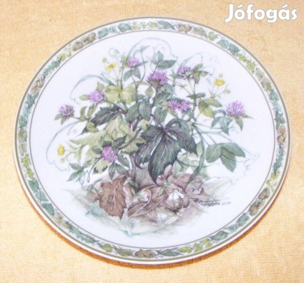 Virágos porcelán falitányér Lilien