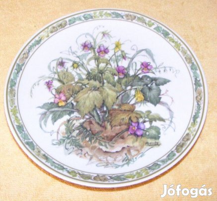 Virágos porcelán falitányér Lilien