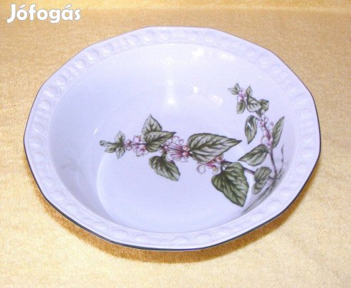 Virágos porcelán kínáló tál