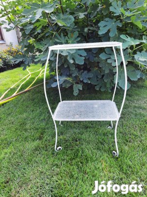 Virágtartó állvány - üveglapos, hibátlan