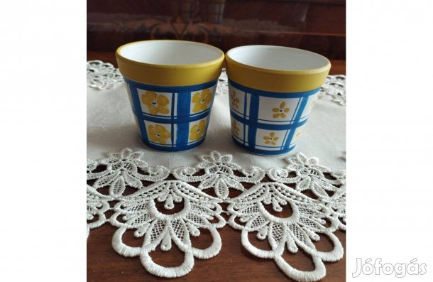 Virágtartó,kaspó 8 cm 2 db új