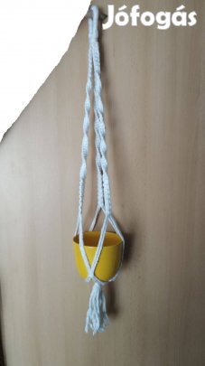 Virágtartó makramé