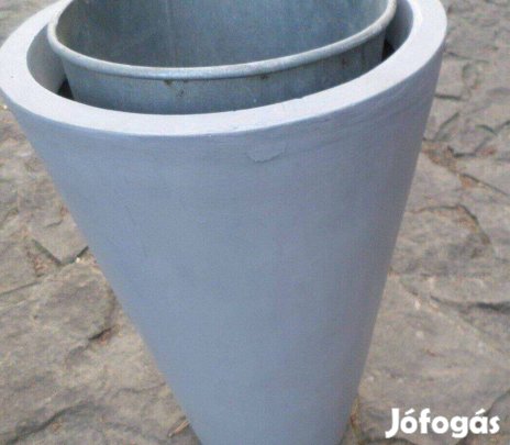 Virágtartó modern szürke kaspó 50 cm