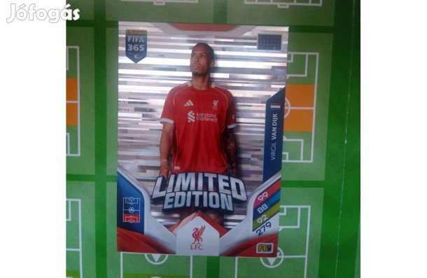 Virgil van Dijk (Liverpool) Panini Fifa 365 2026 XXL Limited kártya