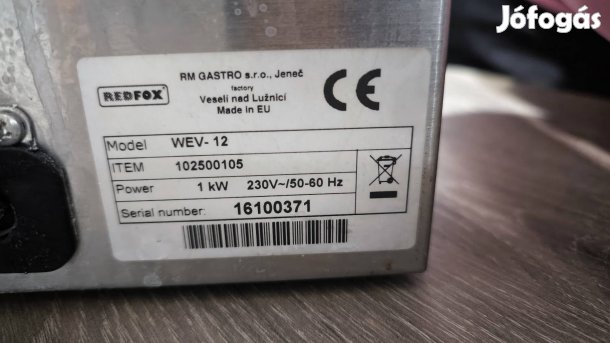 Virsli- és kolbászfőző, melegentartó, zöldség pároló