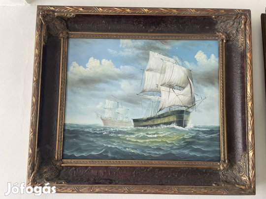 Vitorlás hajó festmény 