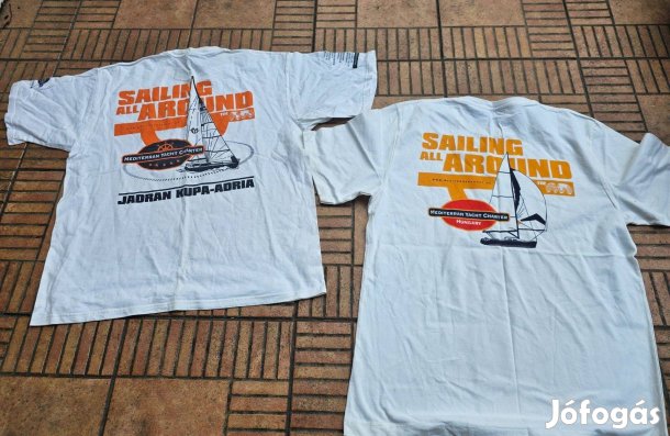 Vitorlás póló férfi hajós póló XL XXL 2db